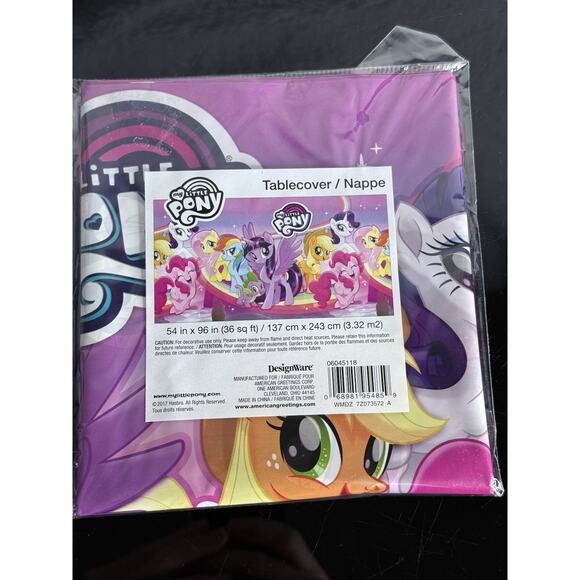 My Little Pony The Movie Birthday Party Plastic Tablecover 54"x96" - Picture 1 of 3